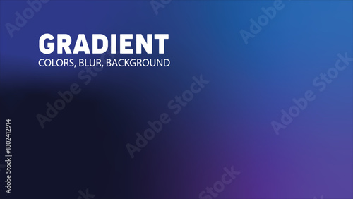 Blue Purple Gradient Blur Abstract Background for Modern Design