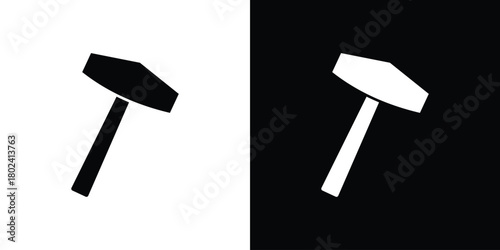 Hammer icon Isolated. icon for logo, graphic design and more.