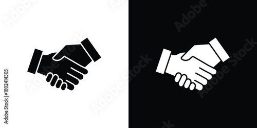 Handshake icon Isolated. icon for logo, graphic design and more.