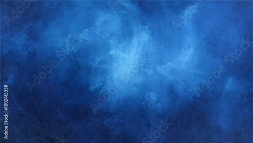 Dark Sapphire Blue Grunge Texture Background with  Moody, Distressed Wall Surface with Subtle Spotlight Effect. Cyberpunk, Movie Poster, or Dramatic Digital Overlay.