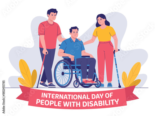People with disability are supported by their friends and family on International Day of People with Disability.