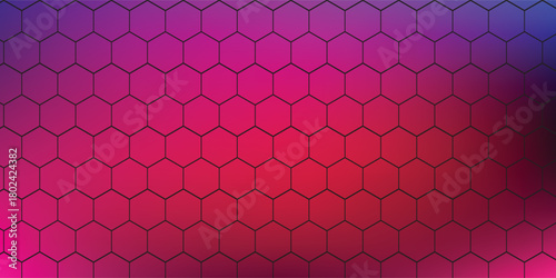abstract hexagon pattern as background - 3D Illustration