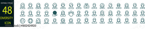 
 Save to Library
 Download Preview
 Preview Crop
 Find Similar
 
File #:  1579619447
Diversity icon set. Containing equality, human rights, ethnicity, difference, belonging, languages, tolerance, and