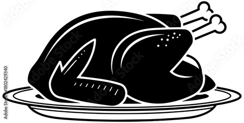 Juicy roasted chicken presented elegantly on a serving platter, ready to enjoy