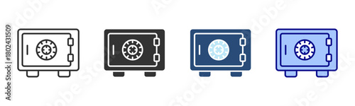 Vault Icon Set. Designed In Multi Style