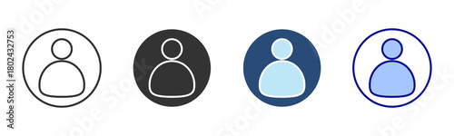 Profile Icon Set. Designed In Multi Style