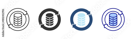 Recovery Icon Set. Designed In Multi Style