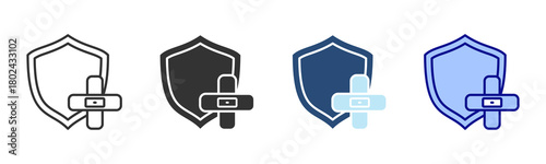 Patch Icon Set. Designed In Multi Style