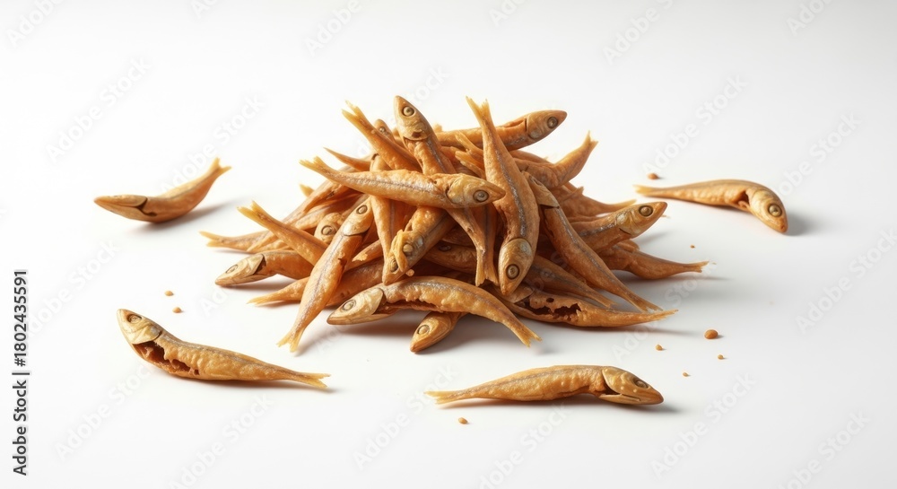 Obraz premium Dried Anchovy Fish Snack