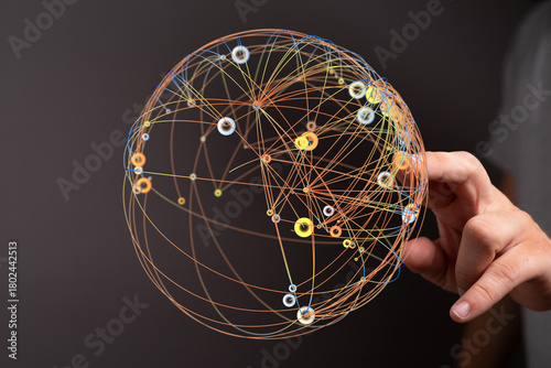 Abstract image of a digital...