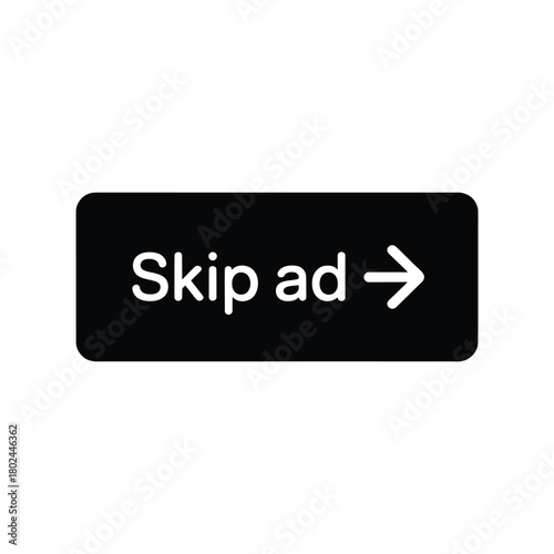 Skip ad button with arrow icon