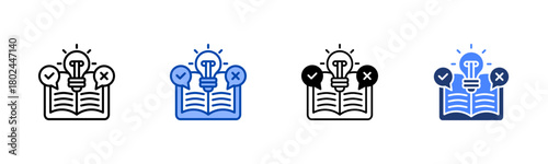 Feasibility Studies icon set multiple style collection