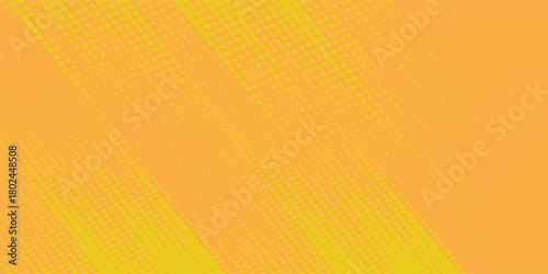 bright yellow banner with orange halftone effect. vector pattern gradient illustration eps10