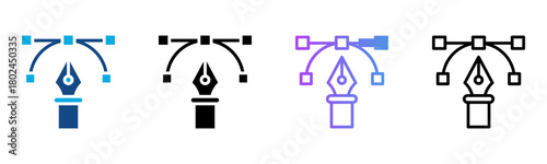 Design Icon Multiple Style Vector Illustration
