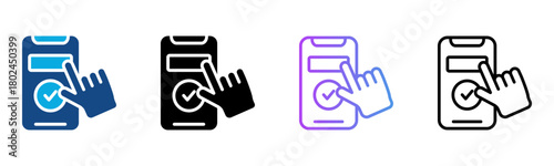 App Icon Multiple Style Vector Illustration
