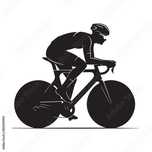 Cycling Athlete Silhouette