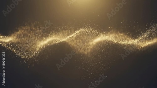 glowing dust moving in air, floating light particles background