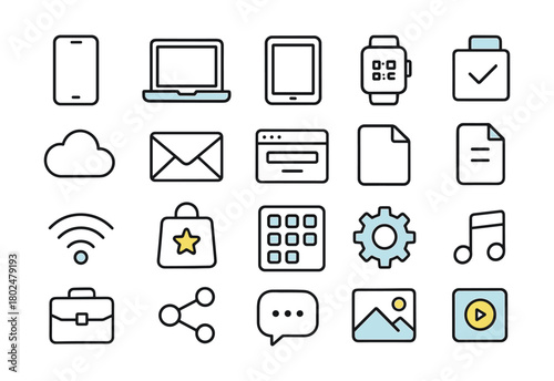 Technology and User Interface Icons
