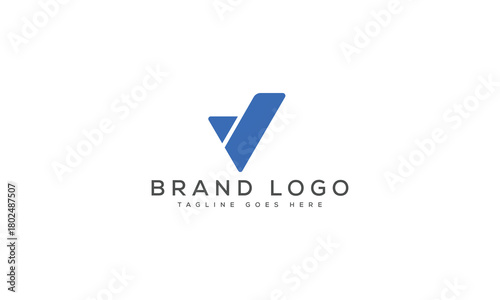 letter V logo design vector template design for brand.