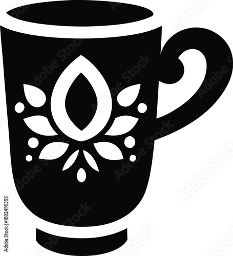 Arabic Coffee Cup Vector Illustration