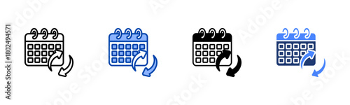 Discipline icon set multiple style collection