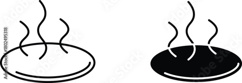 Onsen  icon vector graphic illustration  with white background flat hand made icon fill icon .