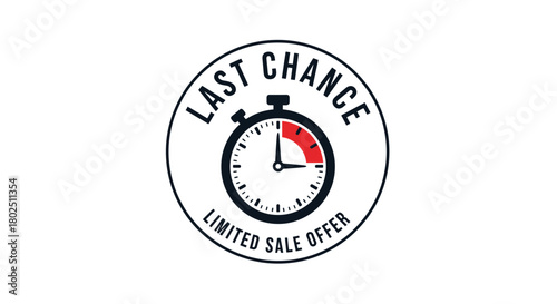 Don't Miss Out! Last Chance Limited Time Offer with Countdown Timer Urgency Perfect for Sales Promotions and Time Sensitive Deals, Generative AI.