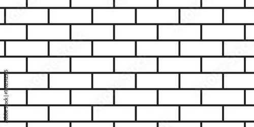 white brick wall texture and solid bricks seamless pattern background.	