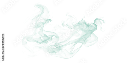 Slika na platnu Ethereal Smoke Wisps on Black Moody Abstract Gentle Turbulence Soft Vapor Artist