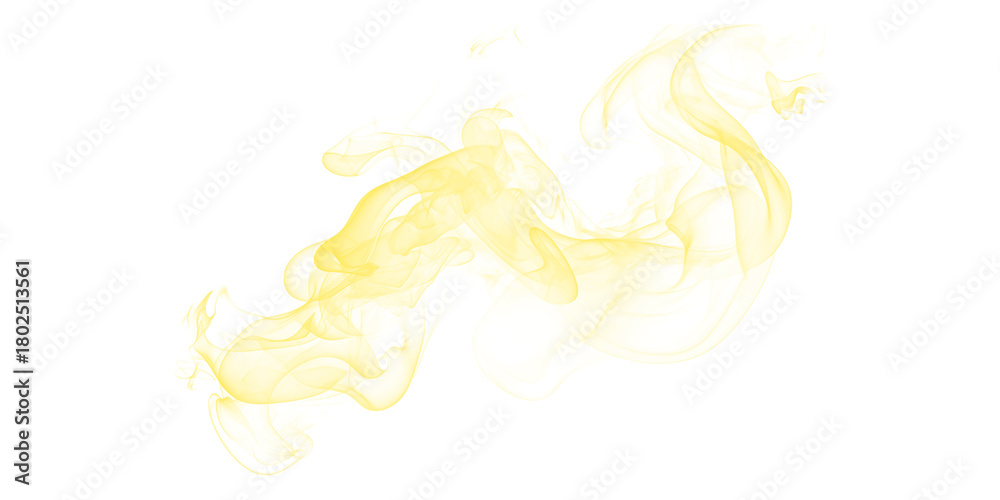 Fototapeta premium Golden Smoke Waves Abstract Art Ethereal Movement Black Background Visual Effects Digital Design Artistic Flow Light and