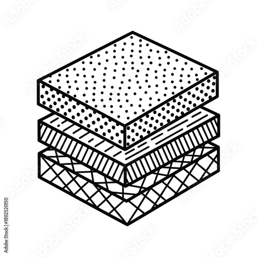 Line art icon featuring a studio microphone and an audio mixing console, perfect for podcasting, music, and broadcast design.