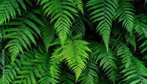 Lush Green Ferns - A Vibrant Natural Background.