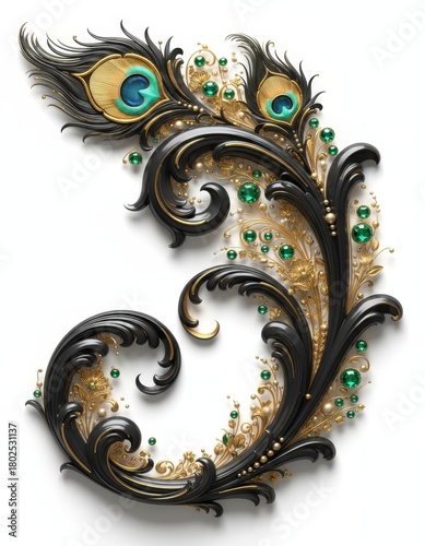 High-End Jewelry or Fashion Accessory Inspired 3D Art