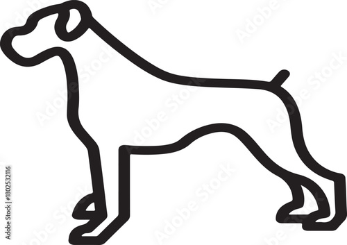 Dog and cat silhouette vector illustration of animals