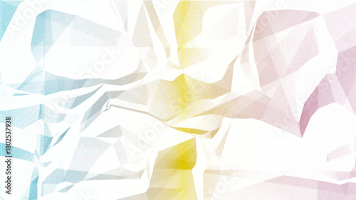 Crumpled and Wrinkled Paper Texture. Realistic Folded, Creased, Distressed Paper Background.