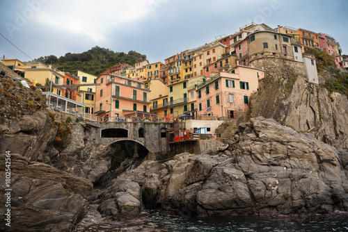 Manarola seaside village in autumn, Cinque Terre, Ligury, Italy