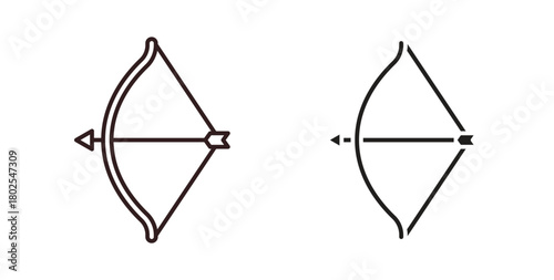 Archery icon concept. Glyph vector illustration isolated. Simple solid style.