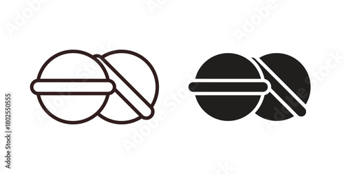 Bath salts bomb icon concept. Glyph vector illustration isolated. Simple solid style.