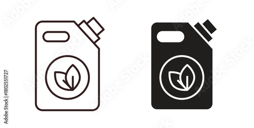 Biofuel canister icon concept. Glyph vector illustration isolated. Simple solid style.