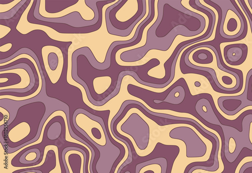 Abstract rhythmic lines decorative motif