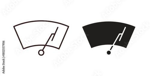 car windscreen icon concept. Glyph vector illustration isolated. Simple solid style.