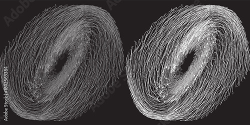  Lines flow enters the information tree. Stream focuses for collection and processing.