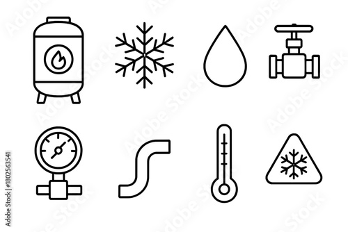 Cryogenic Storage Icons