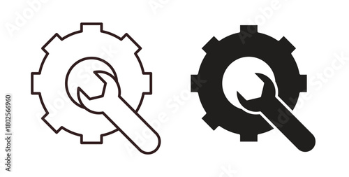 Customized icon concept. Glyph vector illustration isolated. Simple solid style.