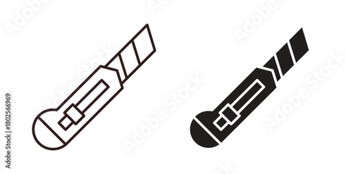 Cutter icon concept. Glyph vector illustration isolated. Simple solid style.