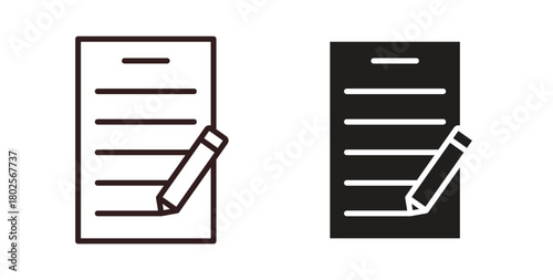 Declarations icon concept. Glyph vector illustration isolated. Simple solid style.