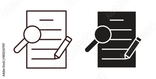 Defining icon concept. Glyph vector illustration isolated. Simple solid style.