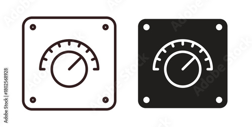 Dimmer icon concept. Glyph vector illustration isolated. Simple solid style.