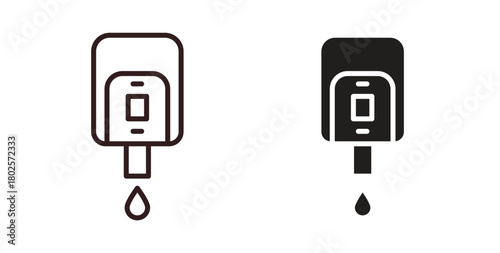 Electrical soap box icon concept. Glyph vector illustration isolated. Simple solid style.