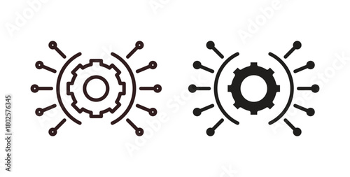 Function icon concept. Glyph vector illustration isolated. Simple solid style.